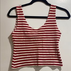 striped crop top